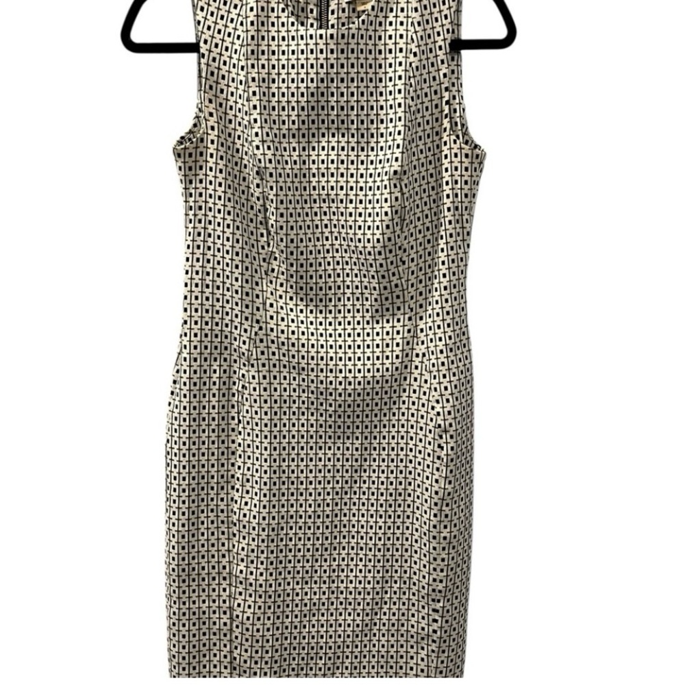 Calvin Klein Black and Cream Mini Dress Size 4 Business Casual
